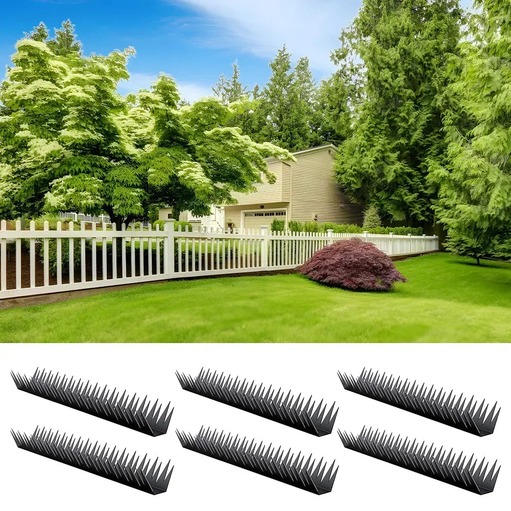6pcs Anti Climb Fence Spikes Security Garden Fence Protection Metal Fence Spikes Easy Installation Effective Deterrent Accessory