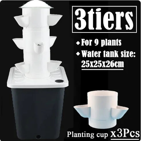 Hydroponic Growing System DIY Balcony Detachable Home Garden Greenhouse Vertical Tower Vegetable Planter