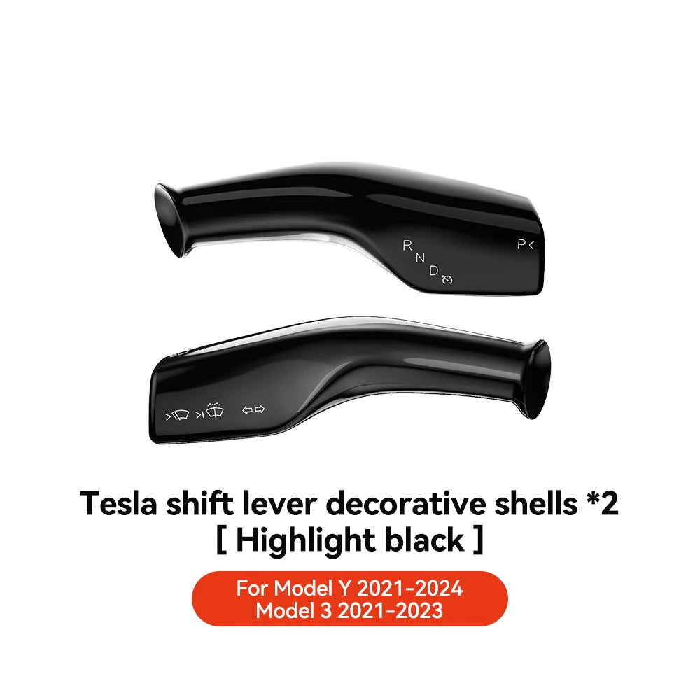 YZ For Tesla Model 3 Y Highland Juniper Full Package Trim Cover Of Carbon Fiber Matte Finish On Wiper Lever For Tesla 2021-2025