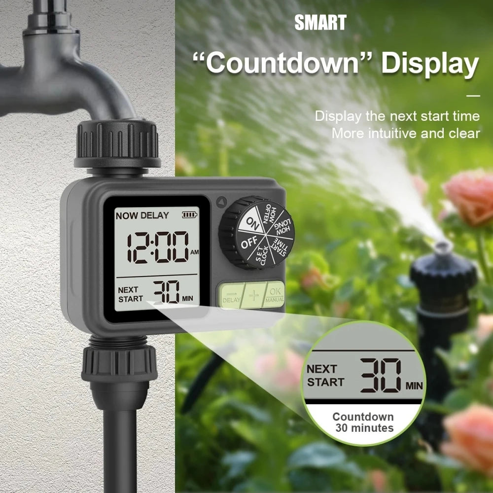 NEW 1-Outlet Water Timer Independent Control Program Digital Garden Sprinkler Garden Lawn Intelligent Automatic Drip Irrigation