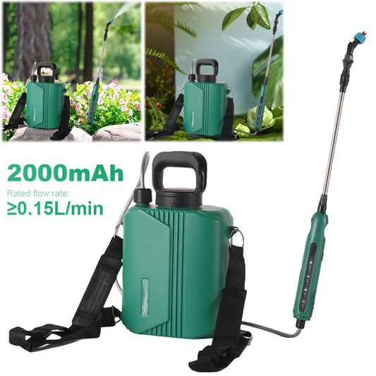 6L Battery Backpack Sprayer with 3 Mist Nozzles Rechargeable Electric Back Pack Sprayer Handheld Pesticide Sprayer for Weed Lawn