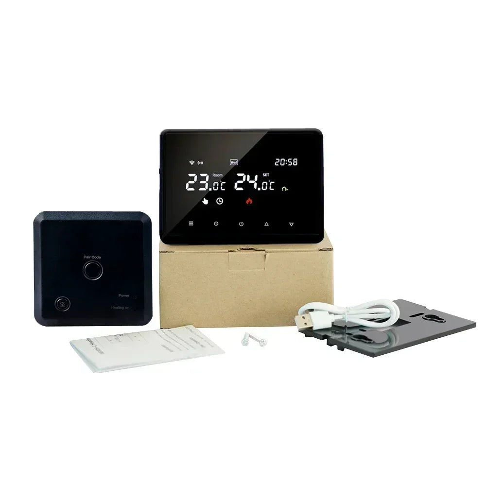 Tuya RF WiFi Smart Thermostat Temperature Controller for Gas Boiler Water Heating Wireless WiFi Thermostat Work with Alexa Googe