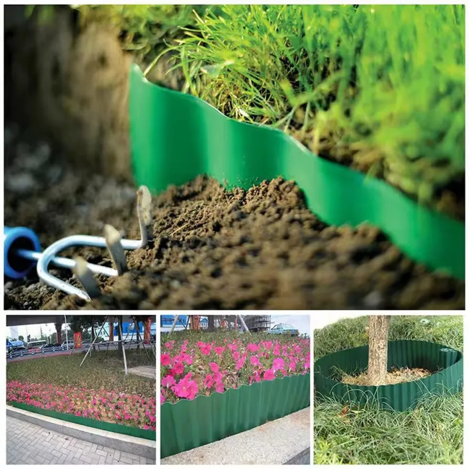 10/15/20cm Garden Grass Lawn Edge Border Fence Path Flexible Lawn Edging Border Fence Outdoor Landscape Garden Decor