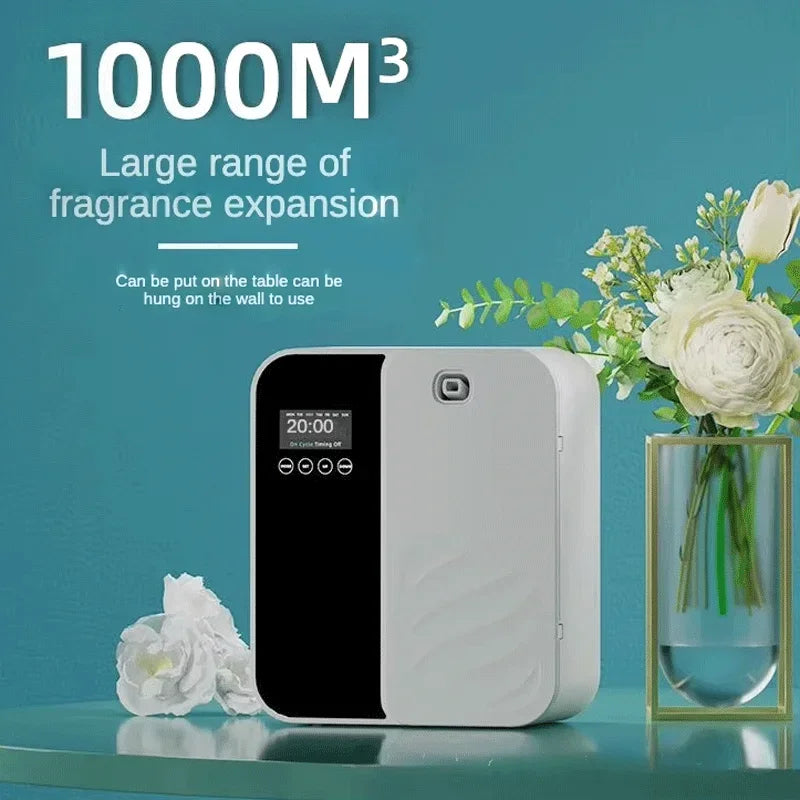 1000m³ Scent Diffuser Machine, Wall Mounted Bluetooth Essential Oils Diffuser, Electric Fragrance for Home Hotel | AlluCanFind
