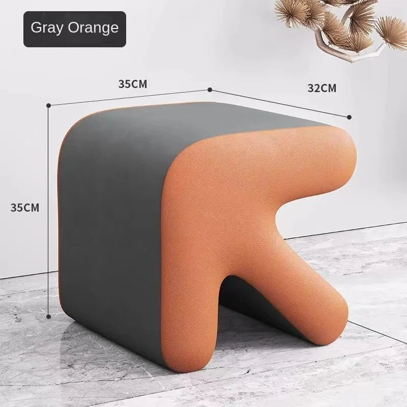 Realife Nordic Fitting Room Arrow Small Stool For Home Use Shoe Changing Stool Entrance Living Room Sofa Side Creative Low Stool