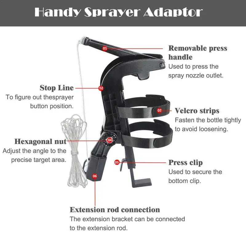 Spray Can Extender Adjustable Sprayer Bracket Adaptor Spray Extender Wasp Nest Aerosol Can Extension Sprayer Extension Parts