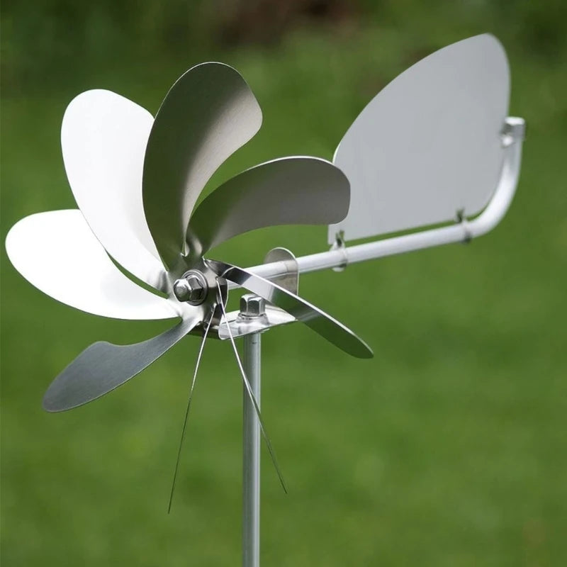 Metal Windmill Outdoor Wind Spinners 360 Degree Rotation Garden Lawn Decorations Metal Yard Decors Wind Sculptures