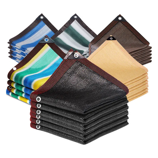 Multiple Sizes HDPE Sunshade Net Home Garden UV Protection 85-90% Sunshade Net Balcony Sunshade Car Shed Easy Installation