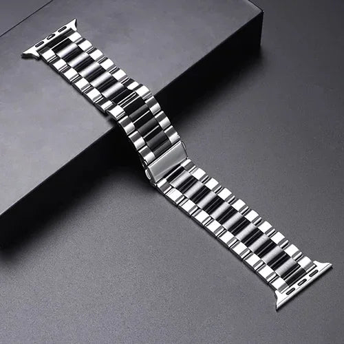 Stainless Steel Apple Watch Band - Metal Bracelet for 38-49mm Series 4-Ultra 2 | AlluCanFind