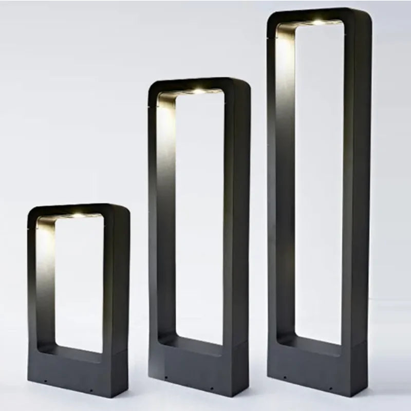 1PCS 15W COB LED Garden Light LED Lawn Lamp Modern Pillar Light Outdoor Waterproof Courtyard villa landscape lawn bollards light