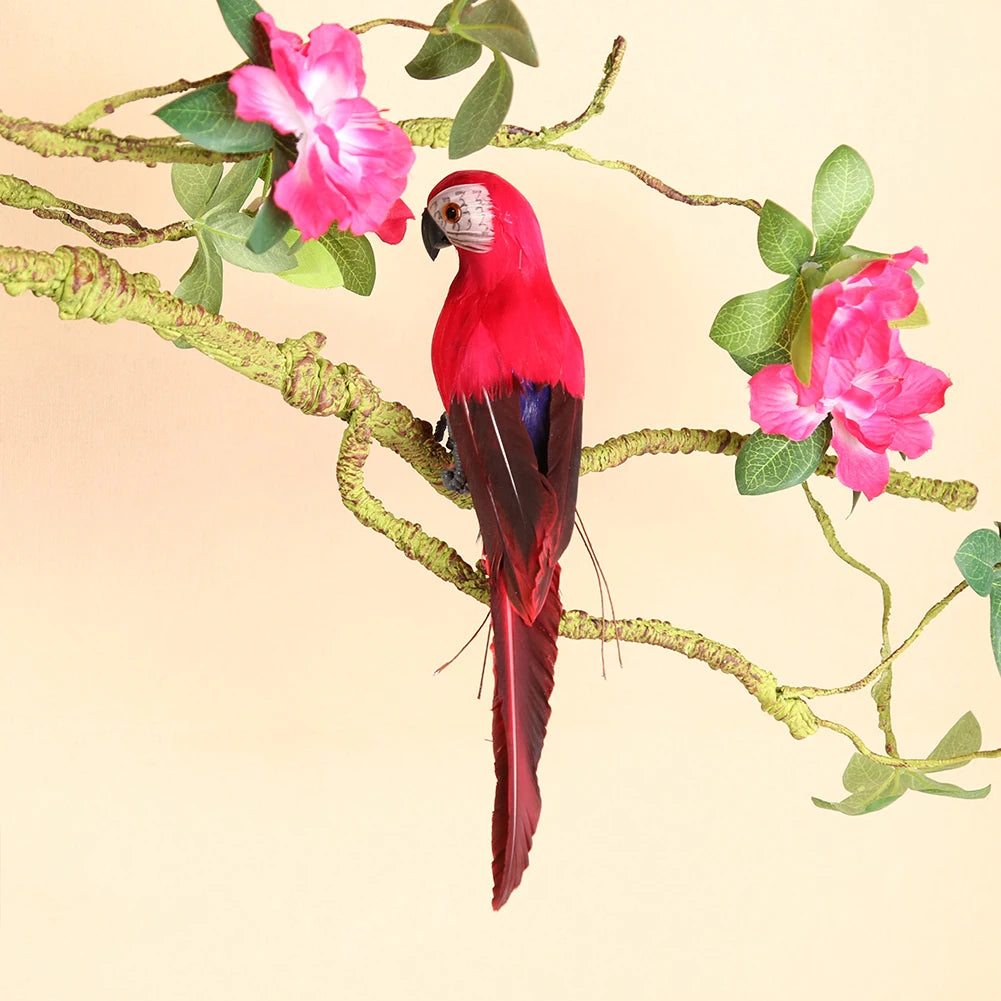 Creative Foam Feather Artificial Parrot Artificial Simulation Foam Bird Fake Animal Bird Garden Bird Prop Decor Home Ornament