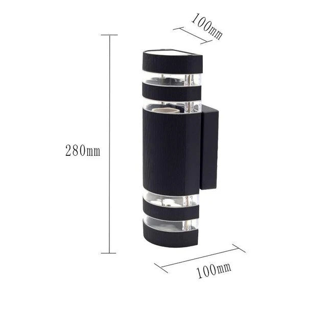 E27/GU10 Outdoor Lights Lighting Wall Light Waterproof Up Down Aluminum Garden Light Double Head Wall Lamp Corridor Lighting