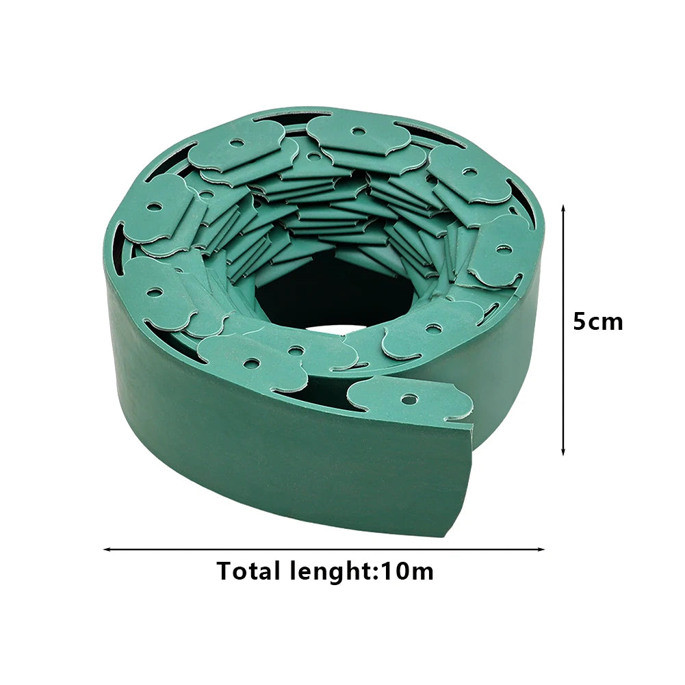 【Breeins】Landscape Edging Length No Digging Garden Edging Kit Include 15/30 Spikes, Premium Yard Edging Fence with One Spike p