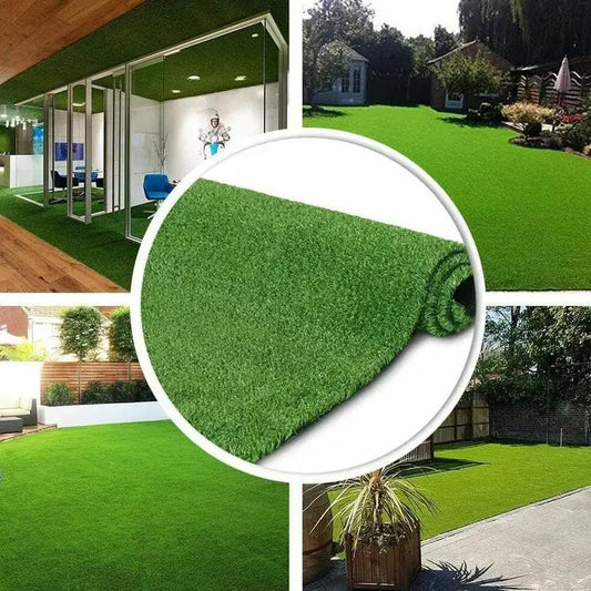 Artificial Turf Grass Lawn Realistic Synthetic Mat Washable Turf Outdoor Garden Decor Fake Grass Mat Carpet Indoor