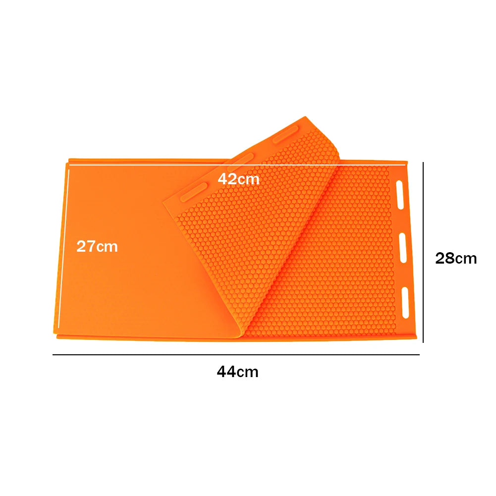 2pcs Bee Hive Basis Press Sheet Mould Reusable Silicone Beeswax Nest Base Piece Mold Lightweight Practical Beekeeping Equipment