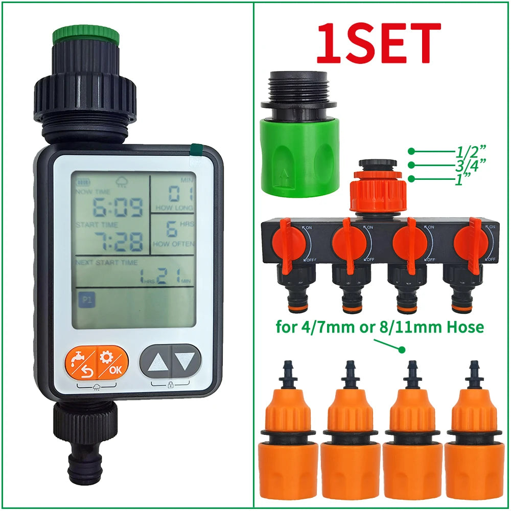 WUJIE 5M-30M Garden Irrigation Outdoor Misting Cooling System Watering 1/4'' Brass Atomizer Nozzles 4/7mm Hose Patio Greenhouse