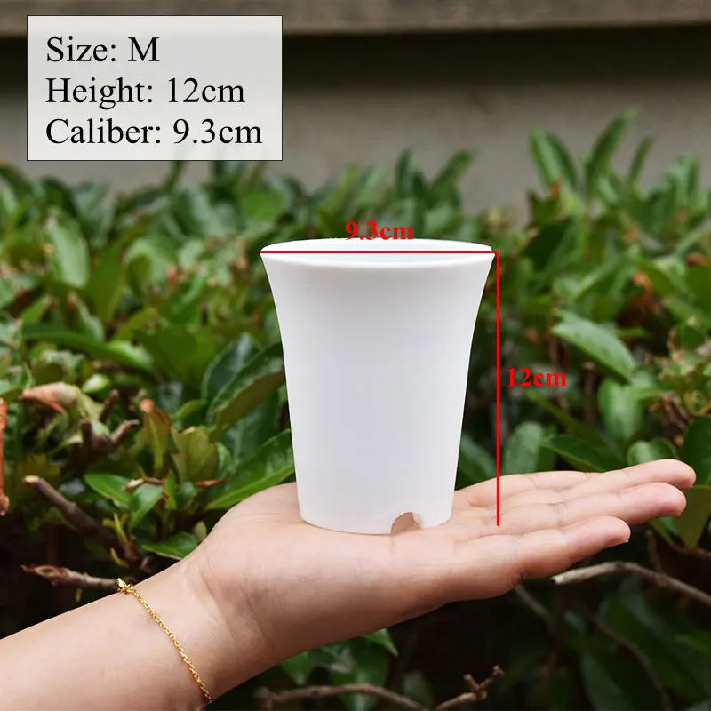 10pcs Thickened Flowerpot High-Waisted Round ,Plant Pot Reusable Succulents Plant Vientiane Basin Home Office Decor Garden Tool
