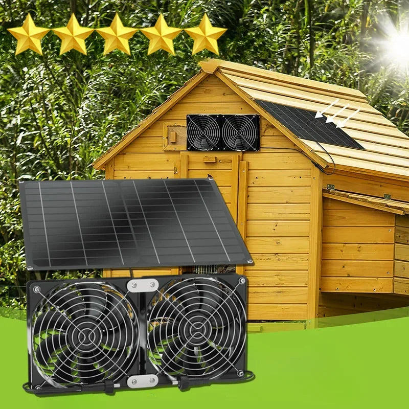 Greenhouse Efficient Heat Dissipation Outdoor Solar Exhaust Fan Suitab