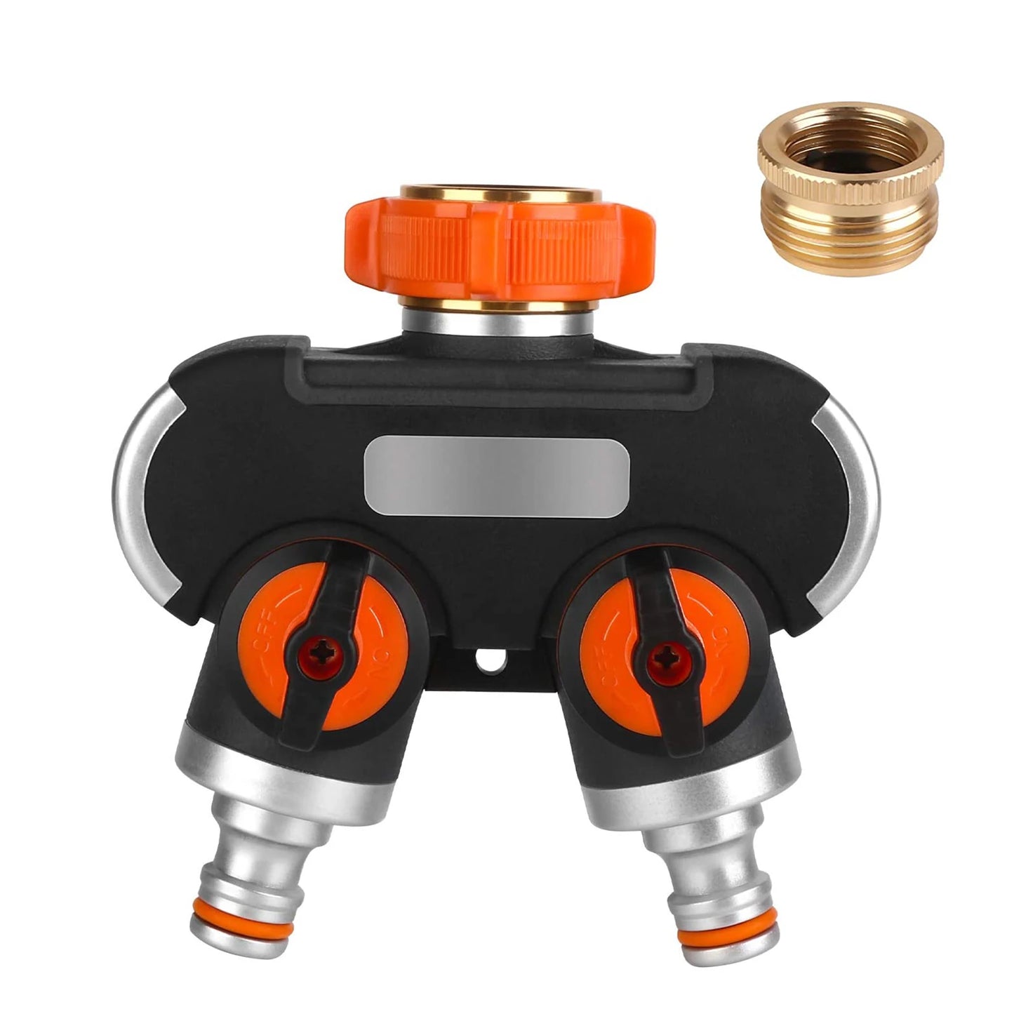 2/4 Way Garden Hose Splitter 3/4"and 1/2" Tap Distributor for Outdoor Tap Connector and Garden Hoses Lawn Irrigation Diverter