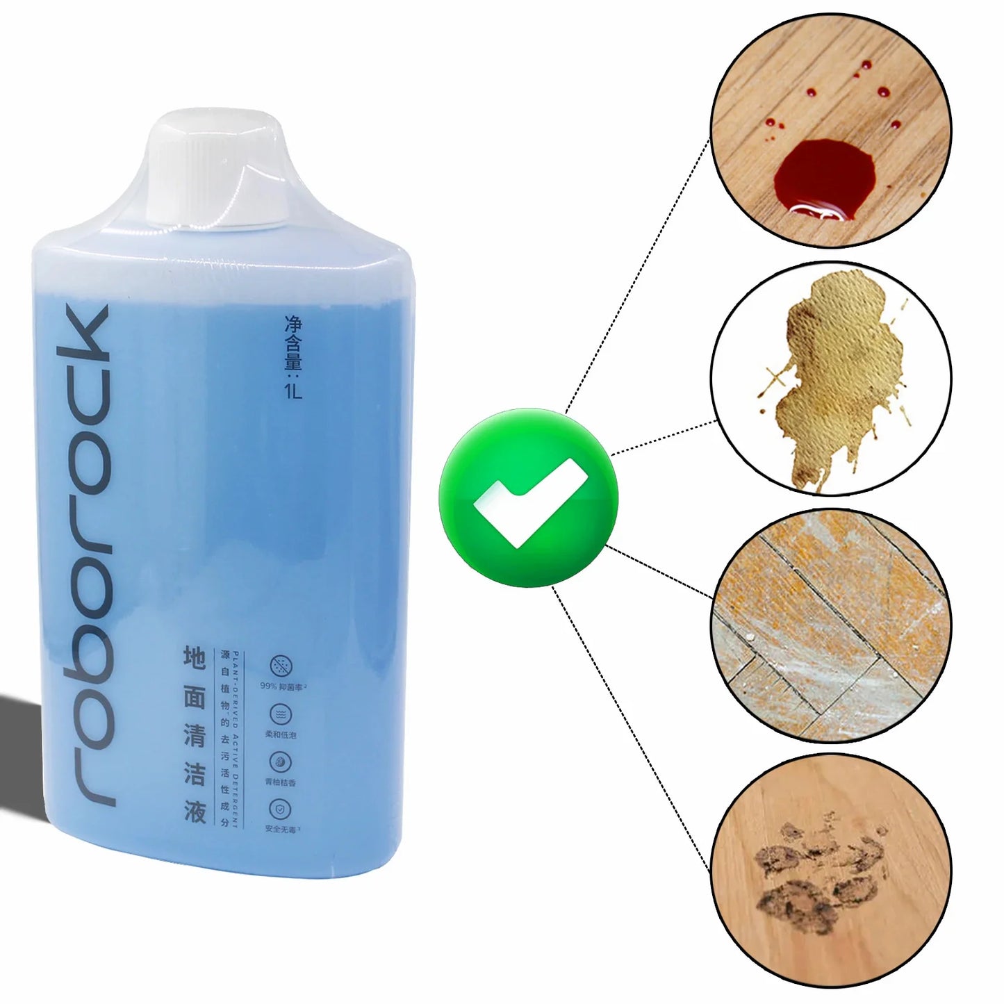 Original Roborock S8 Pro Ultra S8 MaxV Ultra S7 MaxV Ultra Q5 Q7 Q Revo Qrevo Curv Floor Cleaning Solutions Liquid Accessories1L