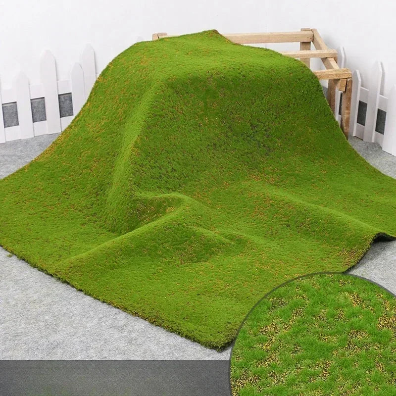 Artificial Turf Moss Wall Synthetic Grassland Fake Faux Grass Simulation Muscu Grass Decor Outdoor Decoration Garden Accessories