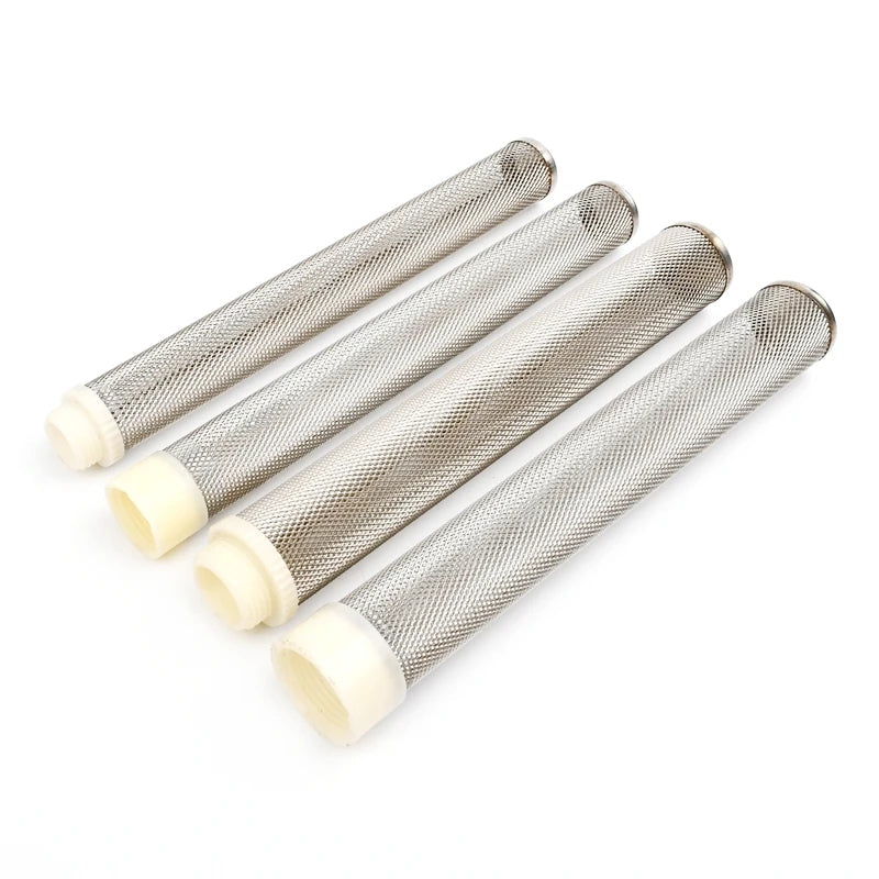1/2"~2.5" 304 Stainless Steel Extended Filter Garden Irrigation Water Pump Hose Filter Aquarium Water Cleaning Mesh Metal Filter