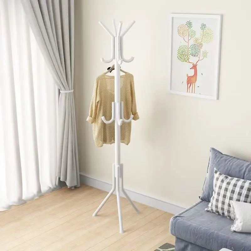 Household Wrought Iron Multifunctional Coat rRack Color Fashion Hanger Creative Clothes Rack Floor Bedroom Home Simple