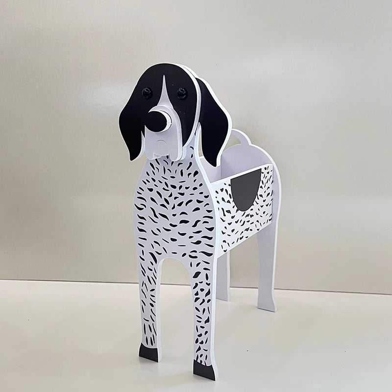 Garden Flower Pot Dog Shape Planter Shiba inu Mastiff Cain Terrier Havanese Vase Pots DIY PVC Garden FlowerPots Home Decor