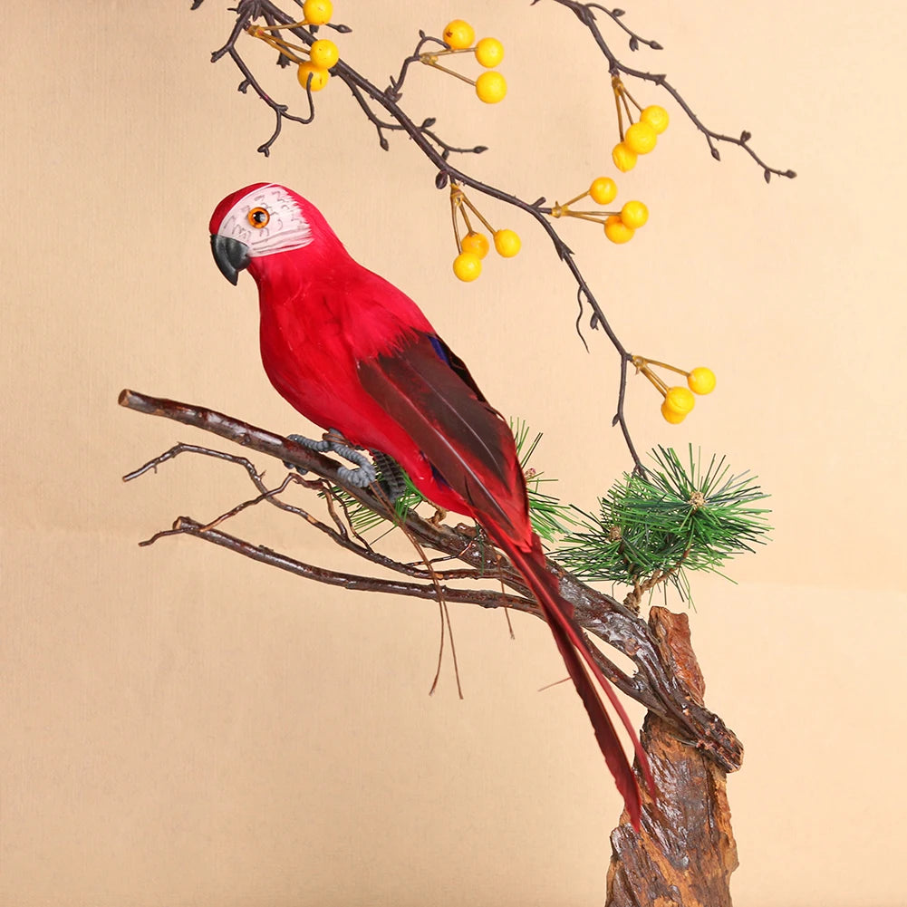 Creative Foam Feather Artificial Parrot Artificial Simulation Foam Bird Fake Animal Bird Garden Bird Prop Decor Home Ornament