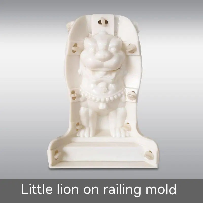 ABS Mould European Roman Column Round Ball Lotus Mountain Flower Pot Animal Mold Decorative Ornament Balcony Cement Lion Mold