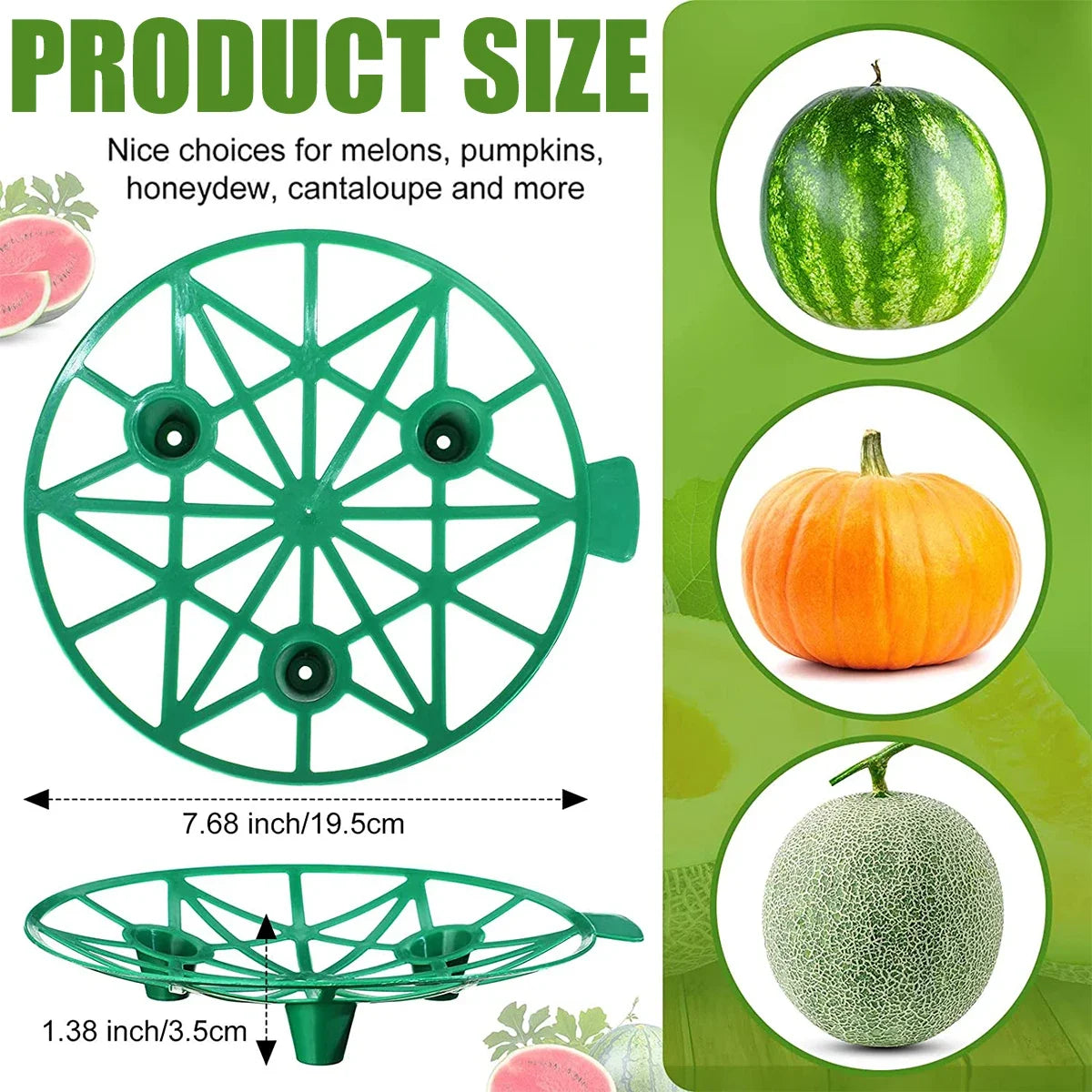 5/6/10Pcs Melon Supports with Watermelon Net Melon Hammocks Cradles with Zip Ties Plant Pumpkins Holder Vegetable Cradles Fruit