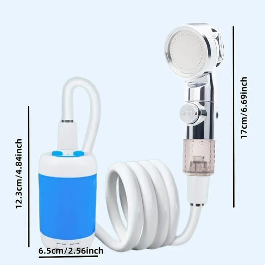 Portable USB Rechargeable Shower Head