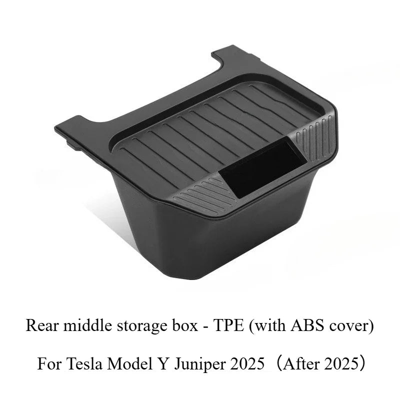 For Tesla Model Y Juniper 2025 Under Seat Storage Box Case Car Seat Organizer Vehicle Underseat Drawer Holder Car Interior Tray