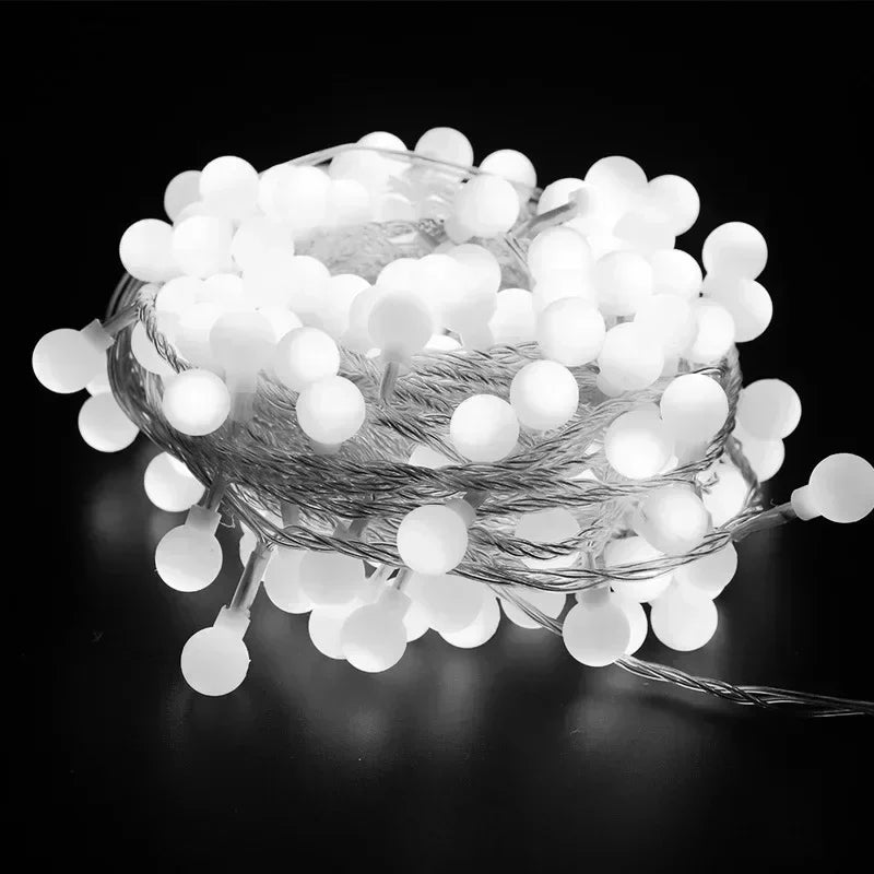 Fairy Light Outdoor Water Droplet Bubble Ball LED String Light Garden Light Wedding Party Christmas Decoration Battery Power