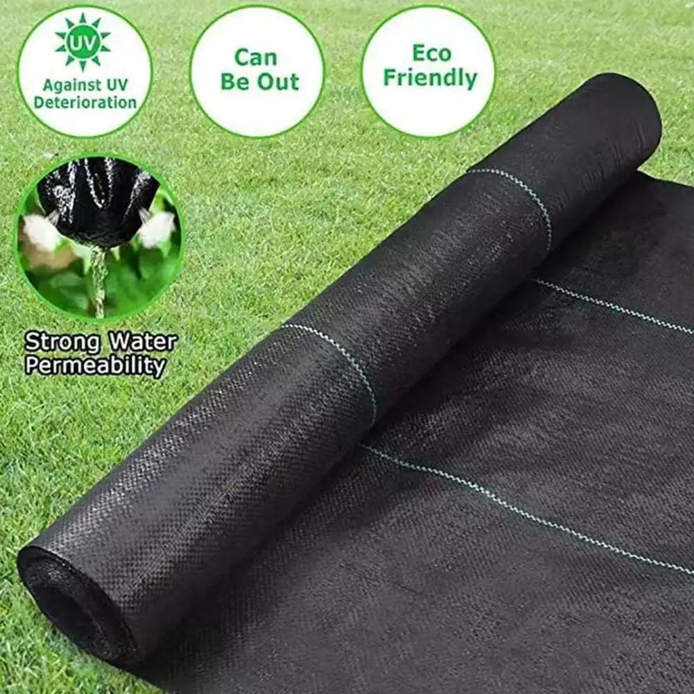 Garden Landscape Fabric Weed Barrier Heavy-Duty Road Gardening Mat Polypropylene