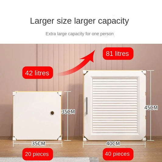 Household Folding Wardrobe Simplicity Dustproof Storage Locke Closet Plastic Collapsible Clothes Cabinets Home Bedroom Furniture