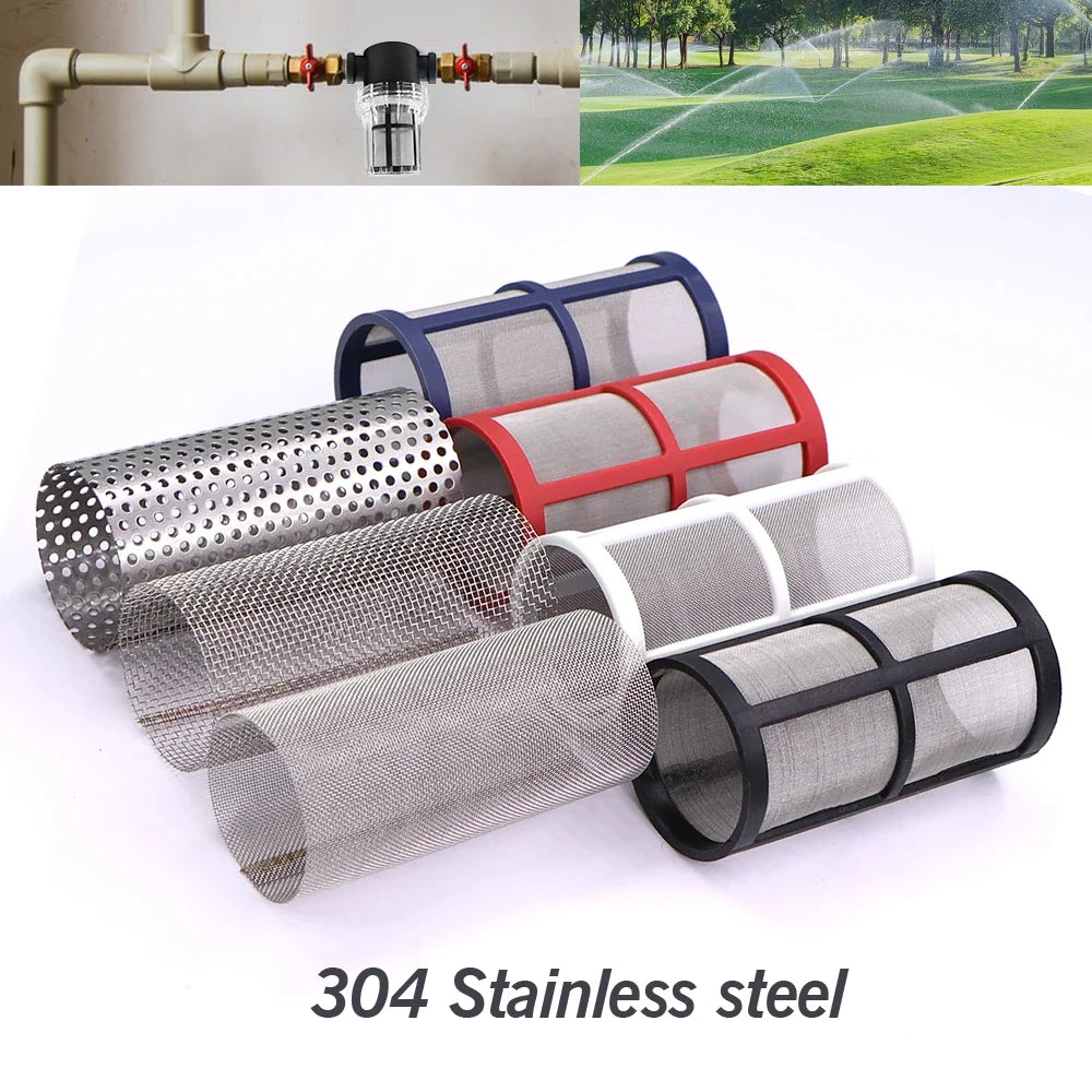 1/2'' 3/4'' 1'' Garden Hose Filter Brass Coupling Joint Agricultural Irrigation Tubing Prefilter Impurities 10-200 Mesh Strainer