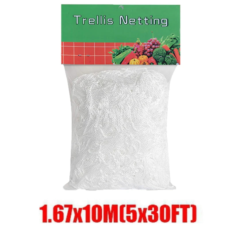 Garden Plant Trellis Netting Garden Square Mesh Netting for Climbing Plants Outdoor, Fruits, Vegetables, Vines, Grow Tents