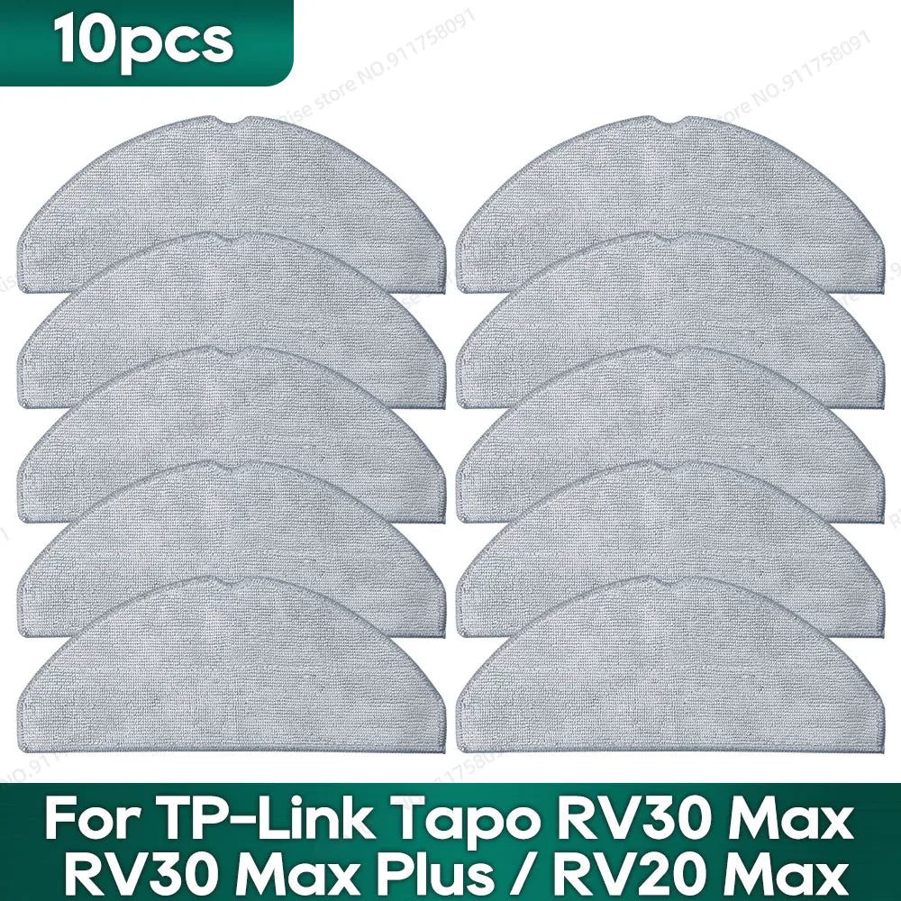 Compatible for TP-Link Tapo RV30 Max Plus/ RV30 Max/ RV20 Max Plus / RV20 Max Accessories Hepa Filter Mop Side Brush Parts