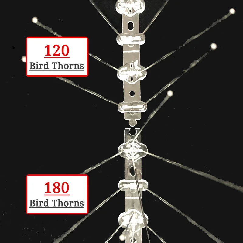 2-12PCS Balcony Anti-bird Pigeon Spikes and Bird Repeller Deterrent Anti Bird Repellent Stainless Steel Anti Bird Thorn Nail Kit