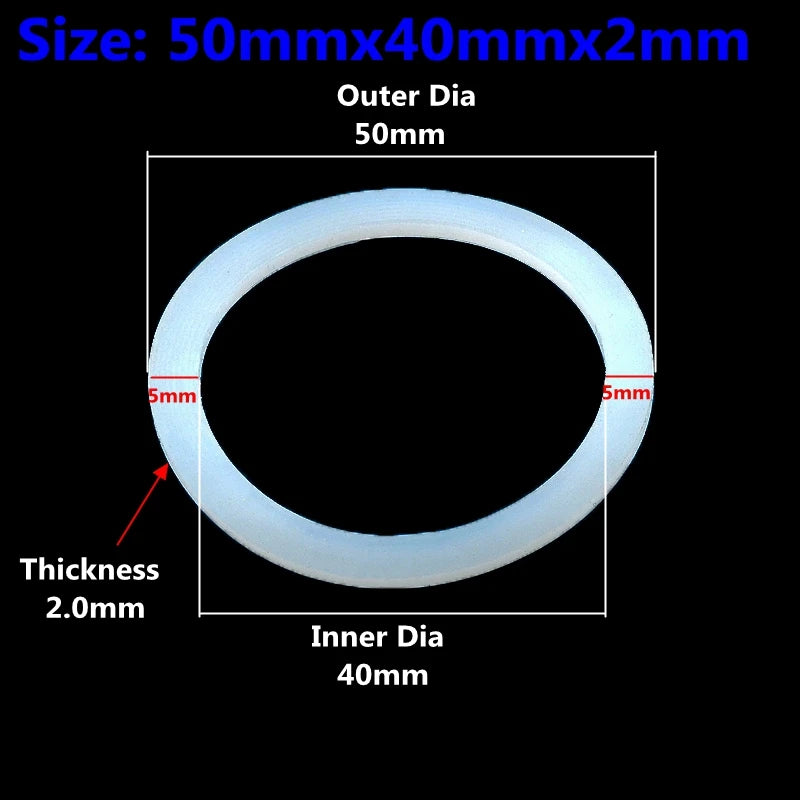 2-100PCS Silicone Flat Washer Silicone Gasket of Water Tank Interface Waterproof Gasket Thread Sealing Ring