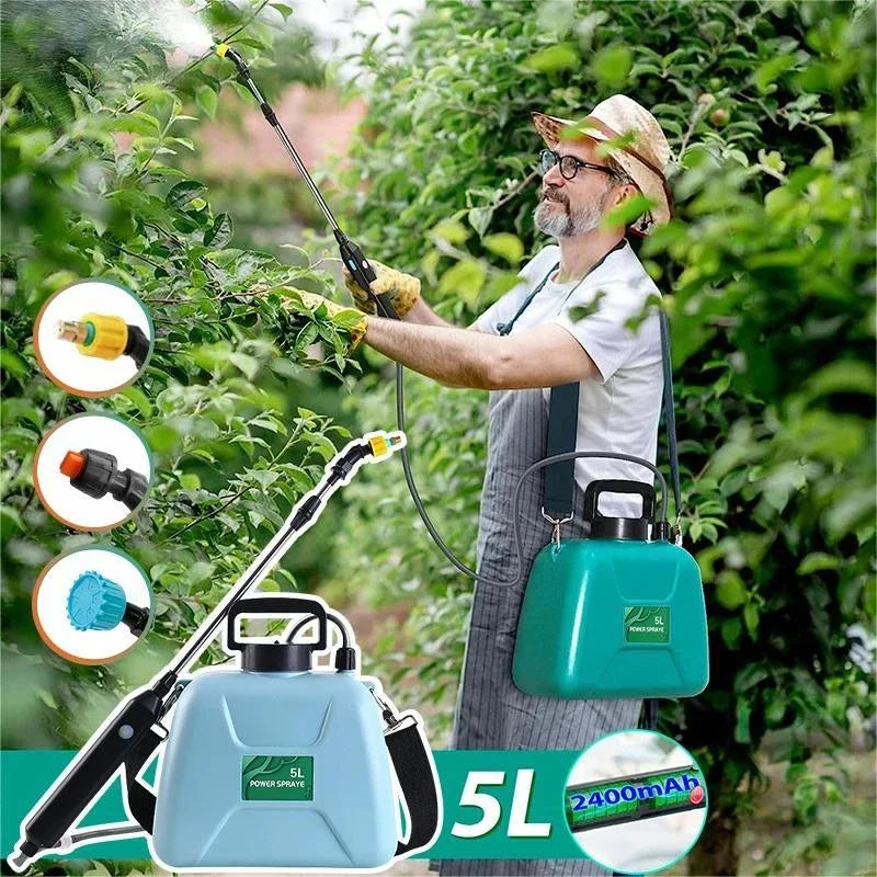 8L/5L Electric Sprayer Garden Automatic Atomization USB Rechargeable Sprayer Bottle Sprinkler Watering Can Garden Irrigation