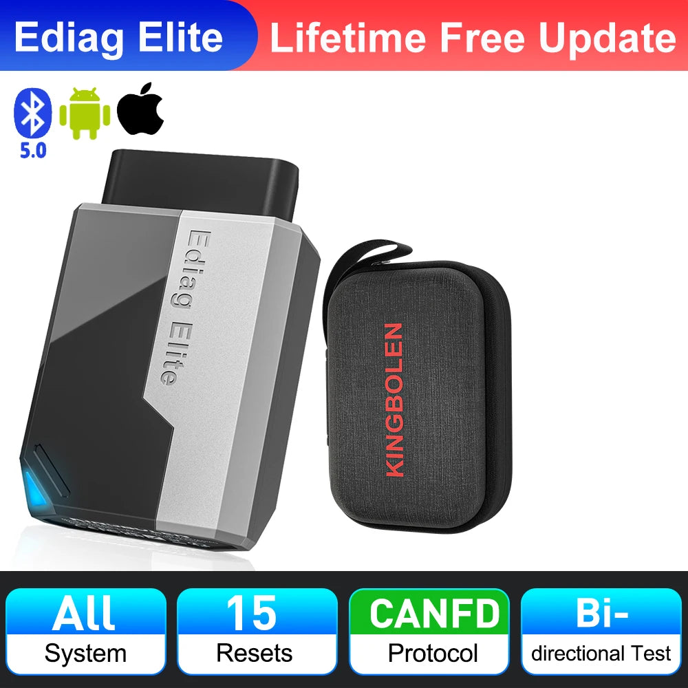 KINGBOLEN Ediag Elite 2025: Lifetime Free All System OBD2 Scanner