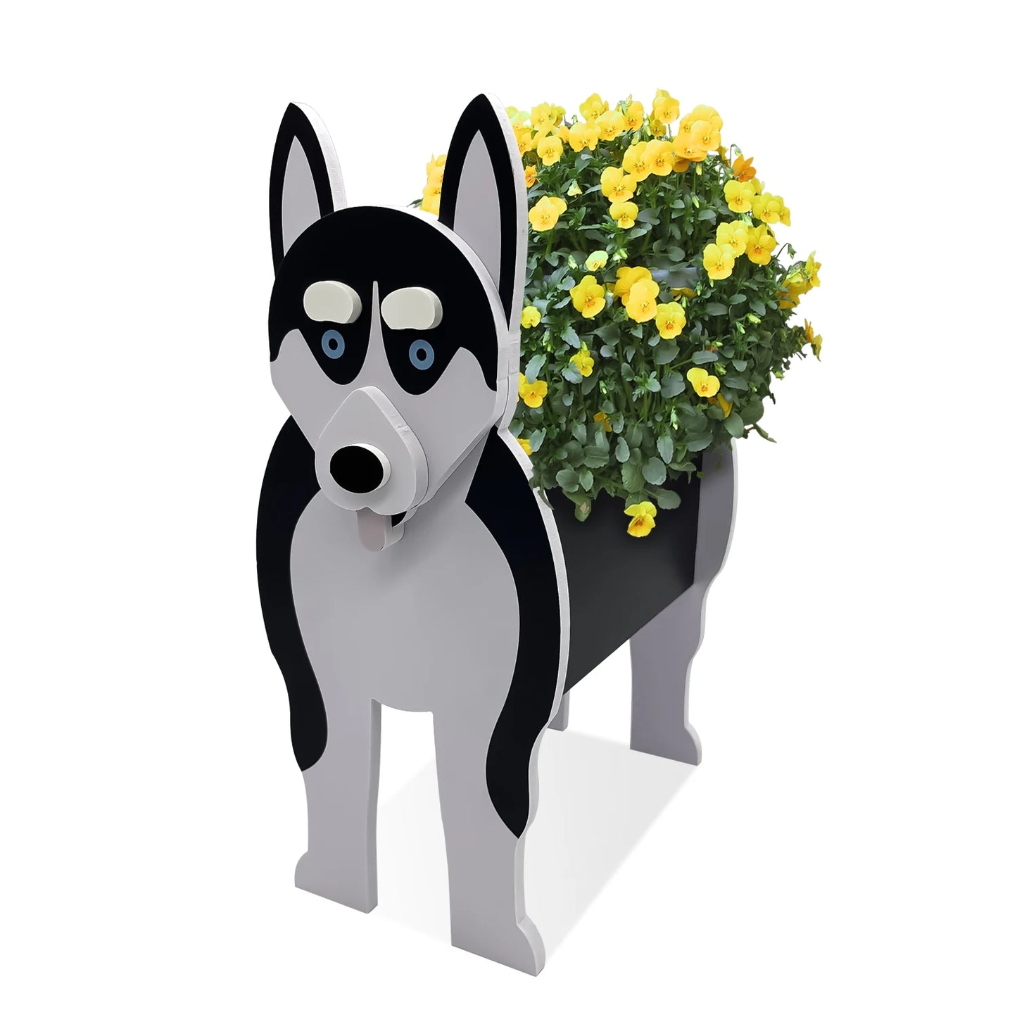 DIY Dog Planter Garden Flower Pot Pomeranian Husky Horse Sheep Elephant Bear Vase Pots Animal PVC FlowerPots Garden Home Decor