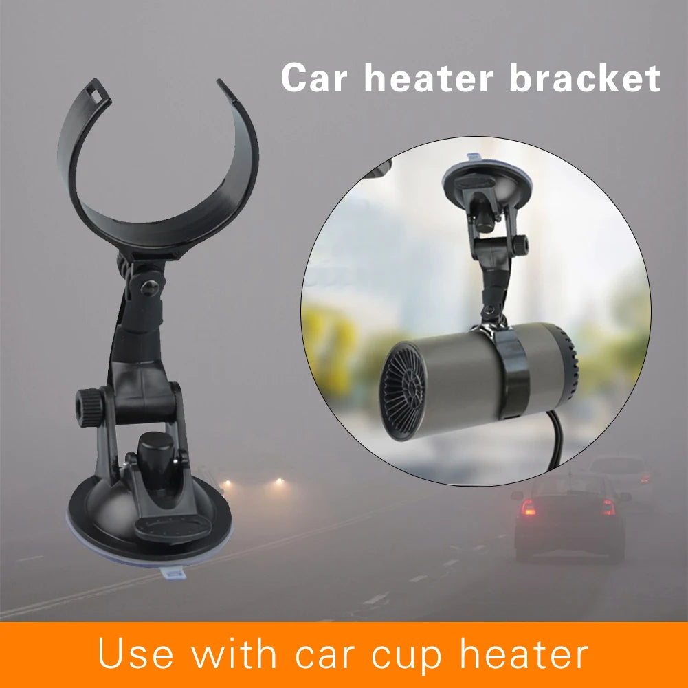 12V Car Heater Fan Cars Window Windshield Defogging Defrosting Auxiliary Heater Electric Fan Heater Portable Fan With Bracket