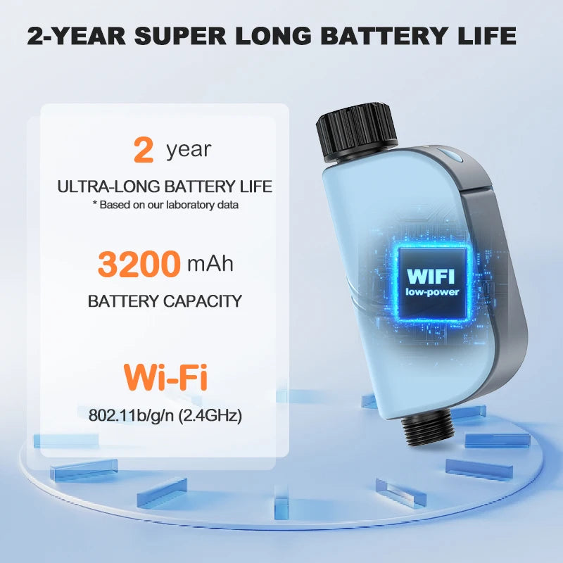 EZAIOT Smart Tuya WiFi Garden Watering Timers Sprinkler Valve Programmable Auto Irrigation Watering Timer Hose Control Water