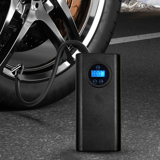 Rechargeable Car Tire Inflator with Digital LCD Display and Precise Pressure Gauge for Car Motorcycle Bike and Balls