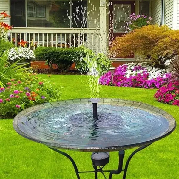Solar Fountain Pump Floating Solar Panel Bird Baths Water Fountain with 4 Nozzles For Garden Outdoor Water Pool Pond Decor