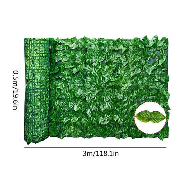 Artificial Leaf Privacy Fence Roll Wall Landscaping Fence Privacy Fence Screen Outdoor Garden Backyard Balcony Fence Privacy