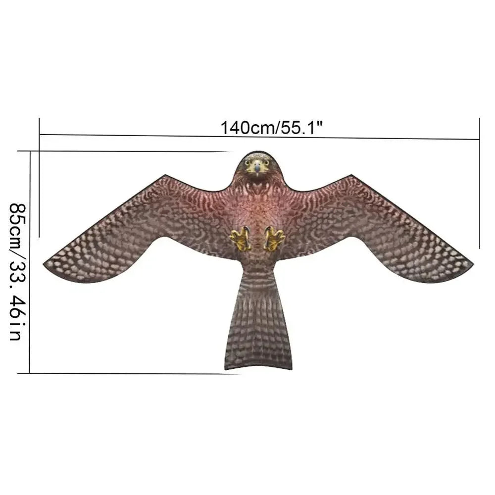 Emulation Flying Hawk Kite Bird Scarer Drive Kite Bird Repellent for Garden Scarecrow Yard Bird Repeller Farm Decor No stick